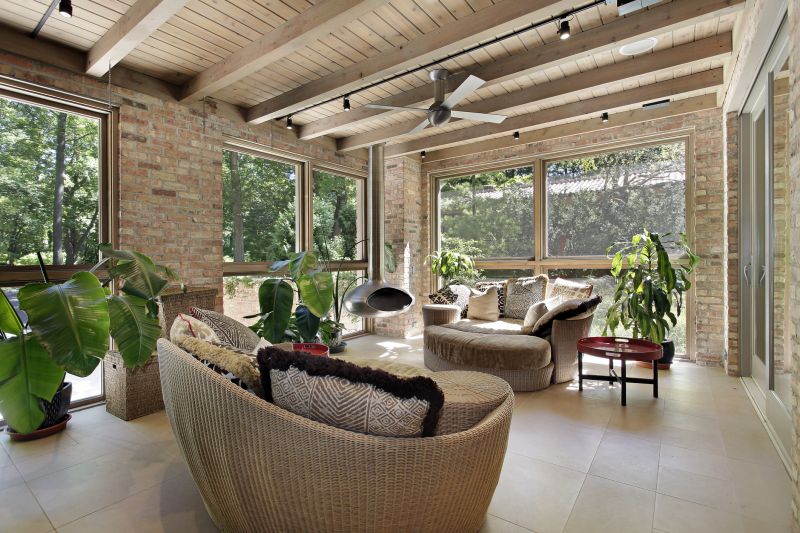Spacious Sunroom with Seating Area