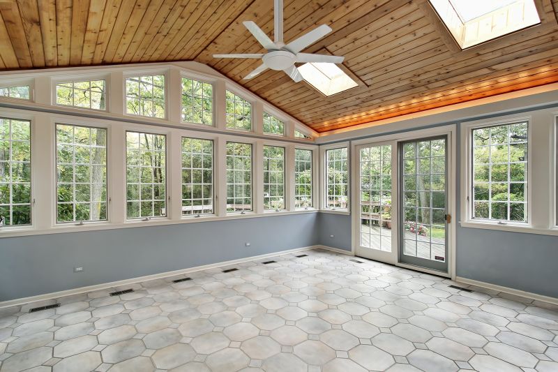Sunroom with Tiled Floor
